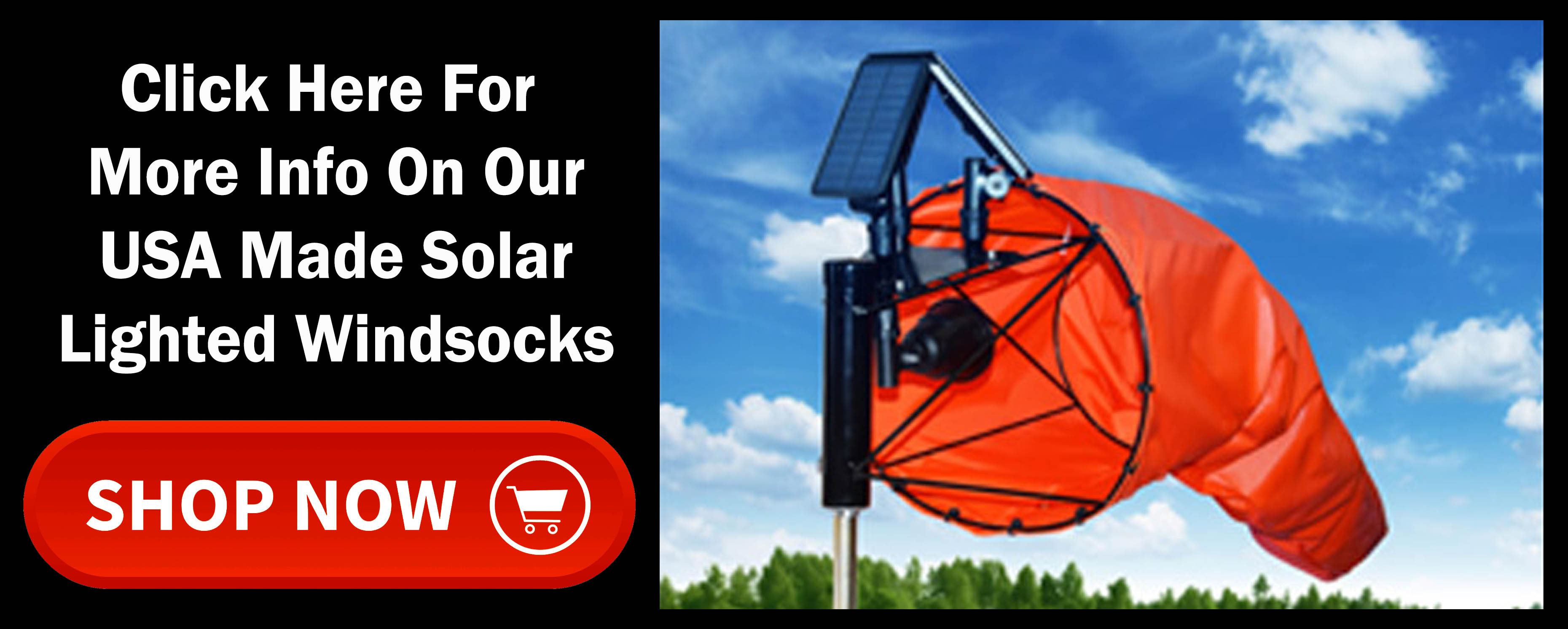 Solar Lighted Safety Windsocks 